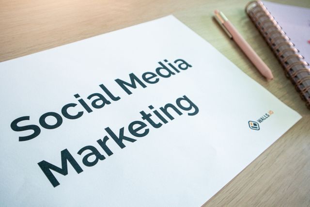 social media marketing sign
